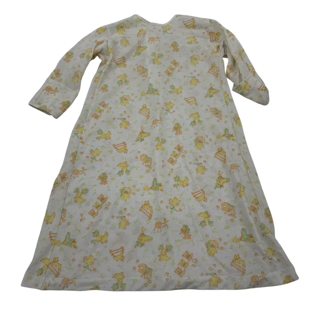 Baby‎ Girl Boy Vintage Carter's Layette Size Yellow Nursery Rhyme Sleep Gown
